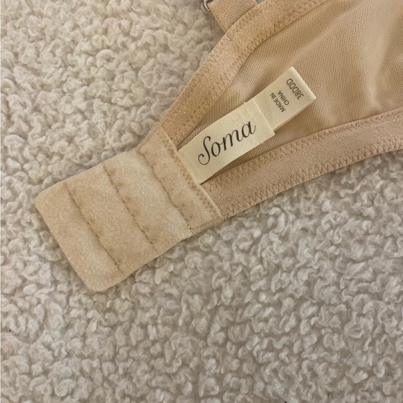 SOMA • Sensuous Bra • Underwire • Lace • Unlined Bra • Cream • Size 38F • NWOT - Picture 12 of 13
